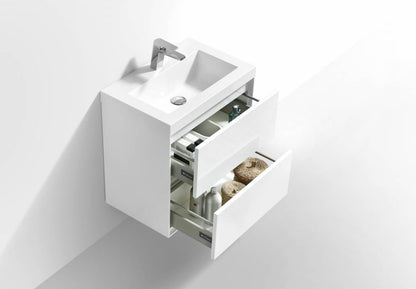 Badmeubel Compact Greeploos 60 Hoogglans Wit