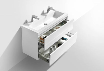 Badmeubel Compact Greeploos 100 Hoogglans Wit