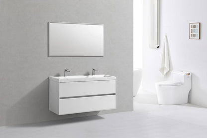 Badmeubel Compact Greeploos 120 Hoogglans Wit