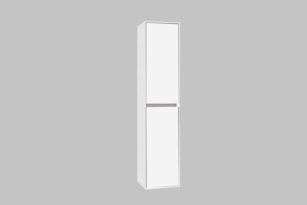 Columna de baño Compact 160x35x35cm - Sin tiradores Blanco Brillo