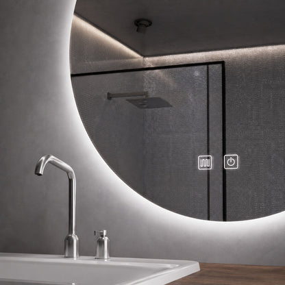 Aloni Omega Spiegel | 100cm | Rond | LED-verlichting