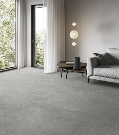 Vloer- en wandtegel Realstone Grey 80x80 rett - foto 3