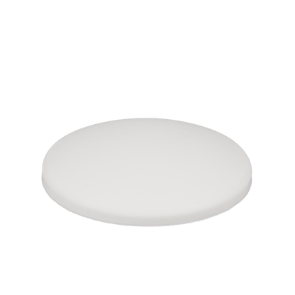 Ronde deurstopper in wit, diameter 5 cm