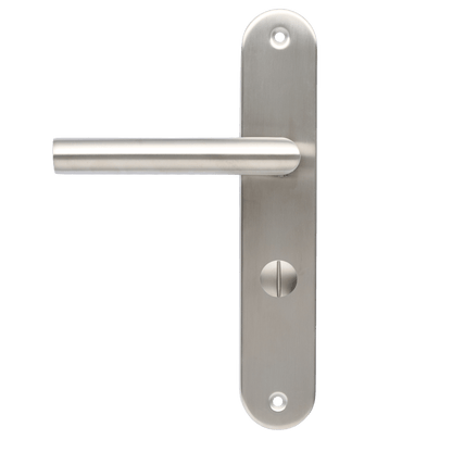 Deurklink Volano in RVS met WC-sluiting 63 mm