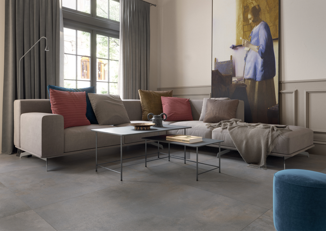 Vloer- en wandtegel Beta Grey 80x80 rett - foto 4