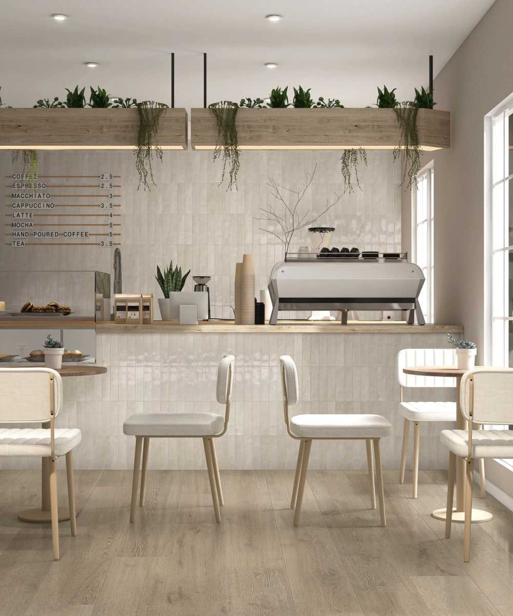 Vloer- en wandtegel Boutique Crema glans 5,6x23,1 - foto 2