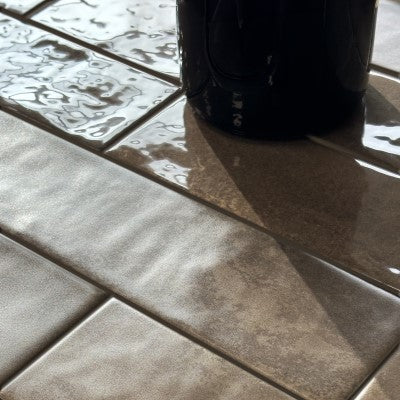 Vloer- en wandtegel Boutique Marrone mat 5,6x23,1