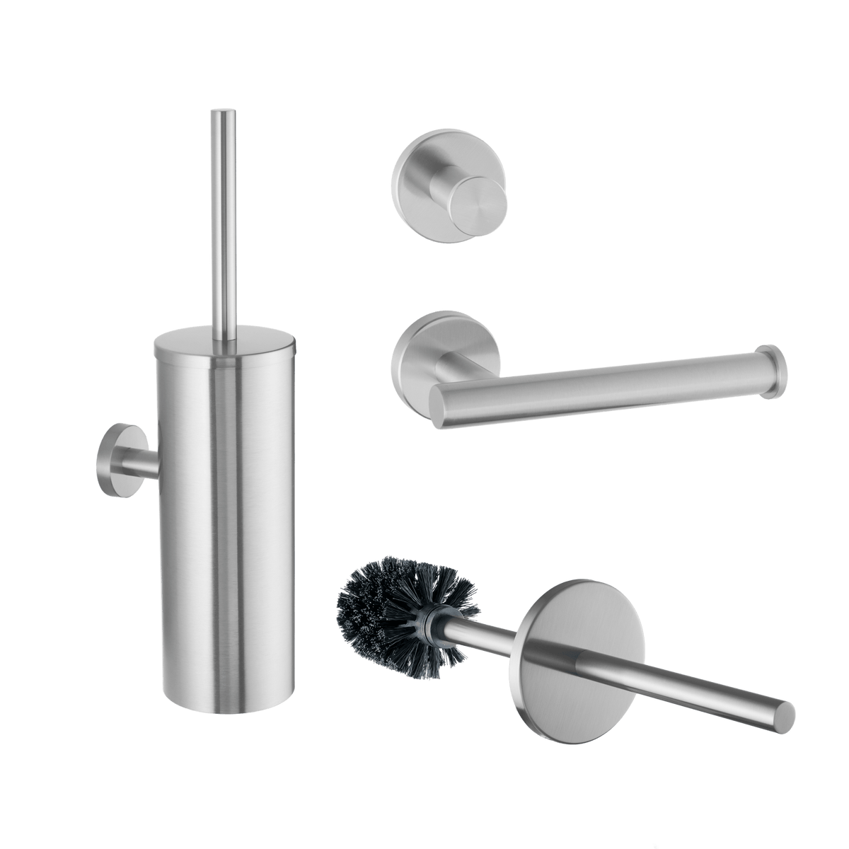 3-delige toiletaccessoireset Stanio in RVS