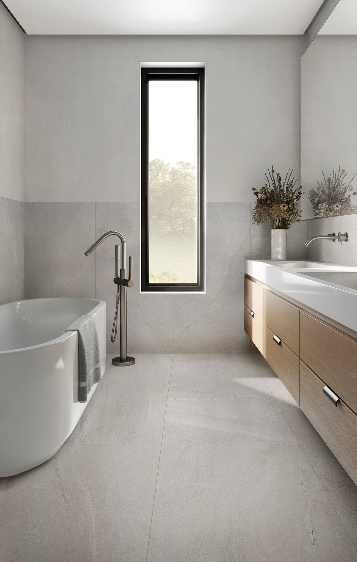 Vloer- en wandtegel Burlington Ivory 60x60 rett - foto 2