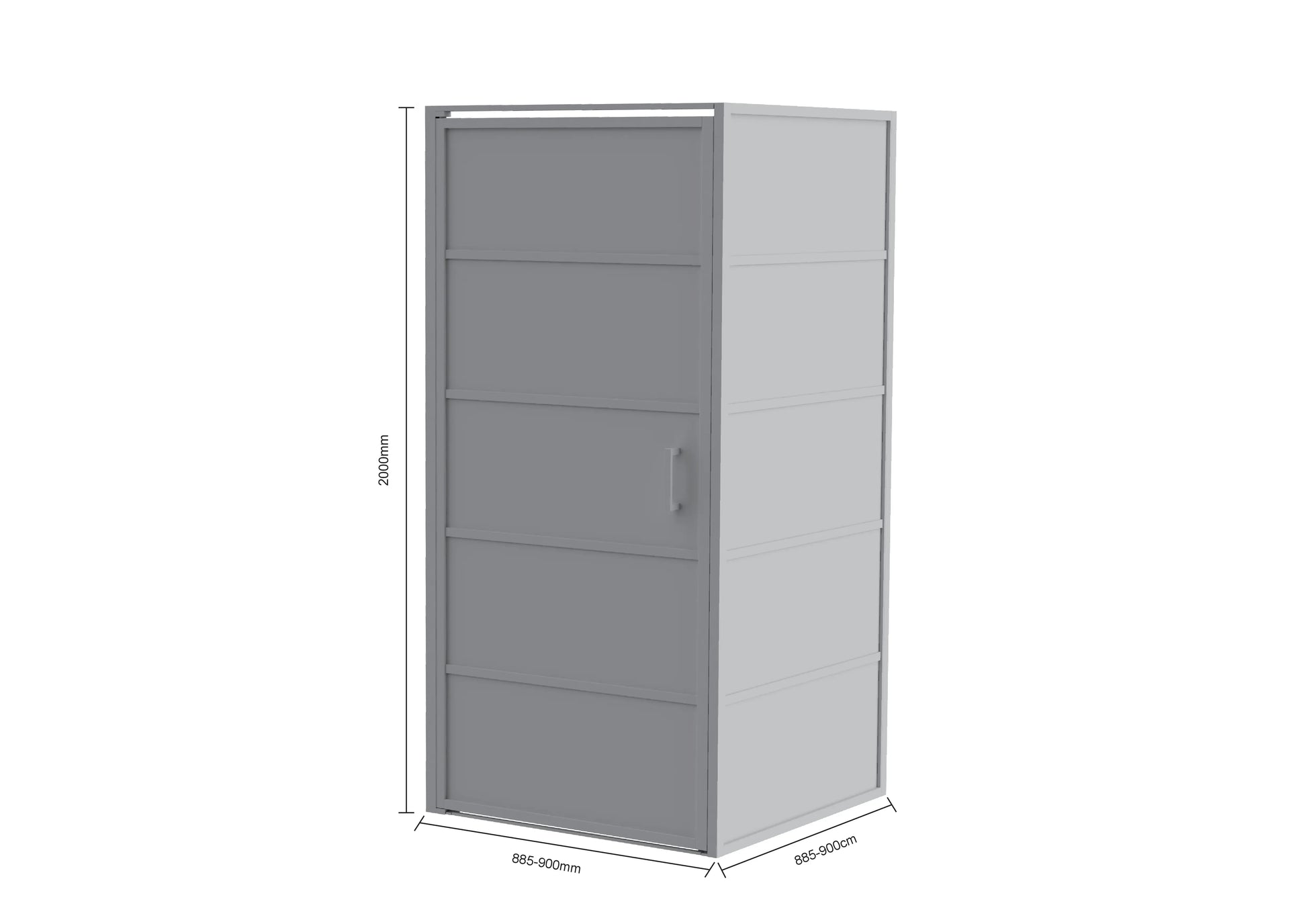Douchecabine Oris - 90x200cm - Zwart - WDtegels