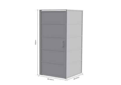 Douchecabine Oris - 90x200cm - Zwart - WDtegels