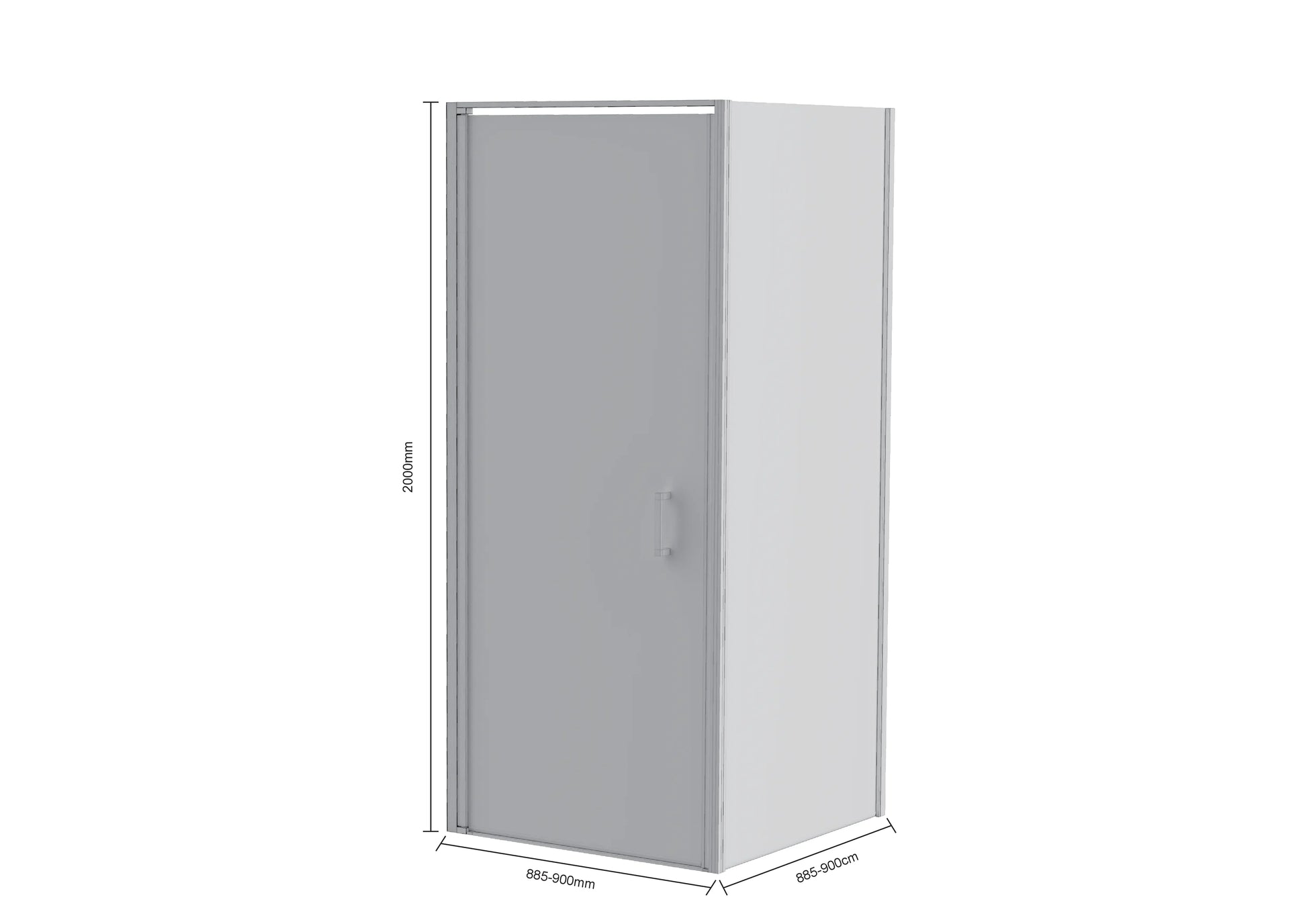 Douchecabine Vela - 90x200cm - Zwart - WDtegels