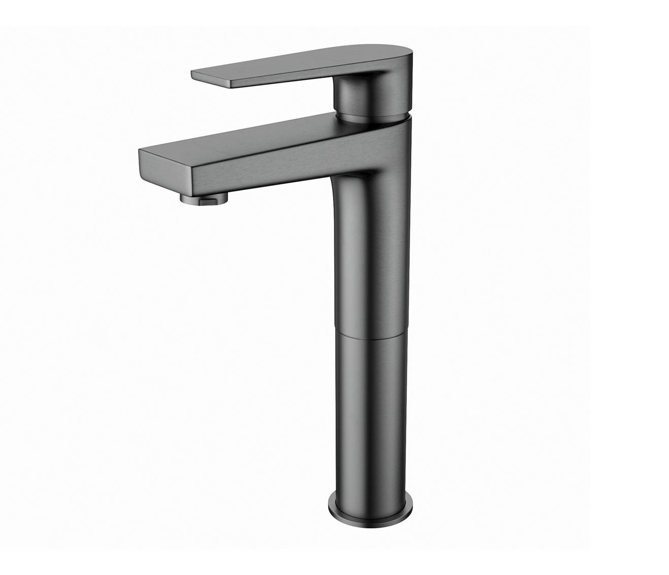 Aloni Verhoogde Wastafelkraan | Gunmetal - WDtegels