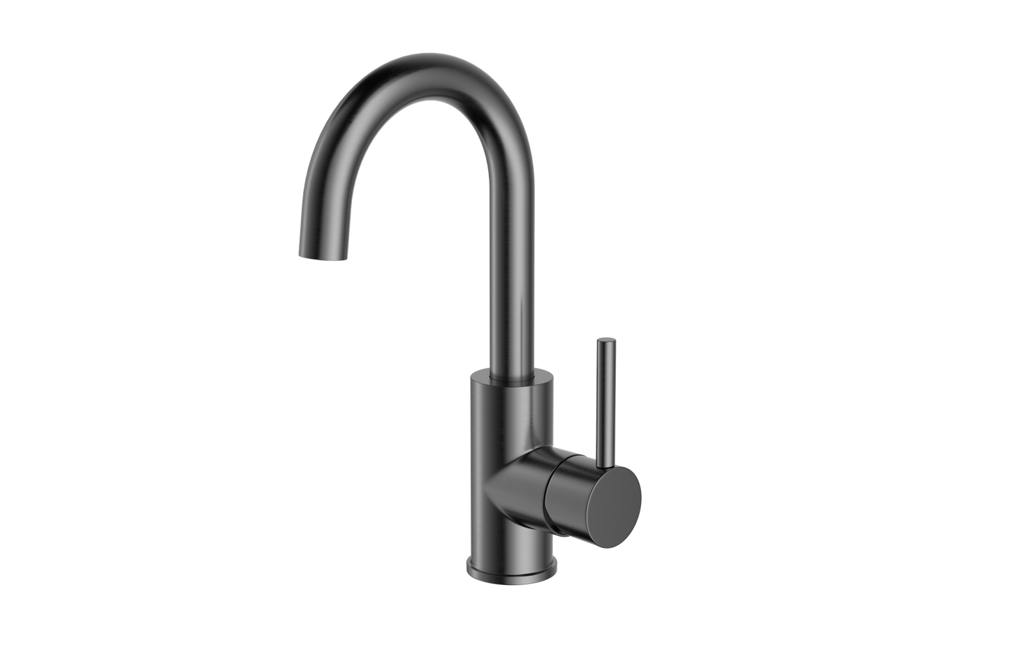 Aloni Ensy Wastafelmengkraan | Draaibare Uitloop | Gunmetal Grijs - WDtegels