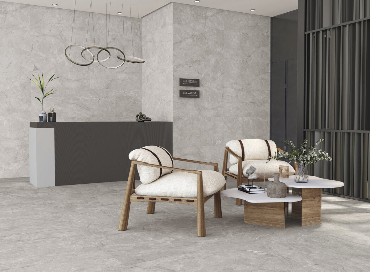 Vloer- en wandtegel Adia Grey 120x120 rett - foto 2