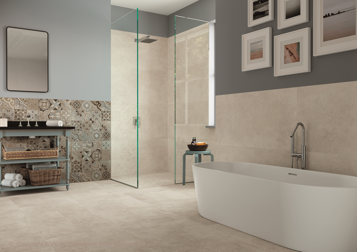 Betonlook Tegel Codec White 30x60 rett - WDtegels