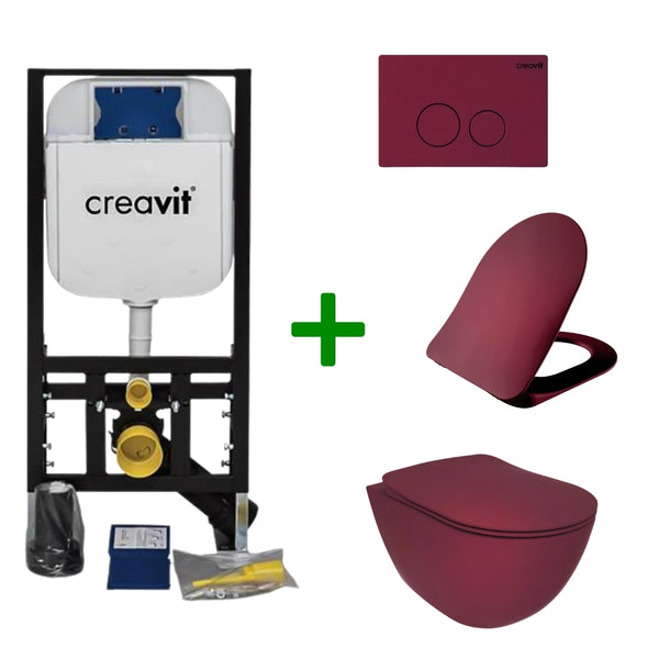 Creavit complete toiletset - Berry