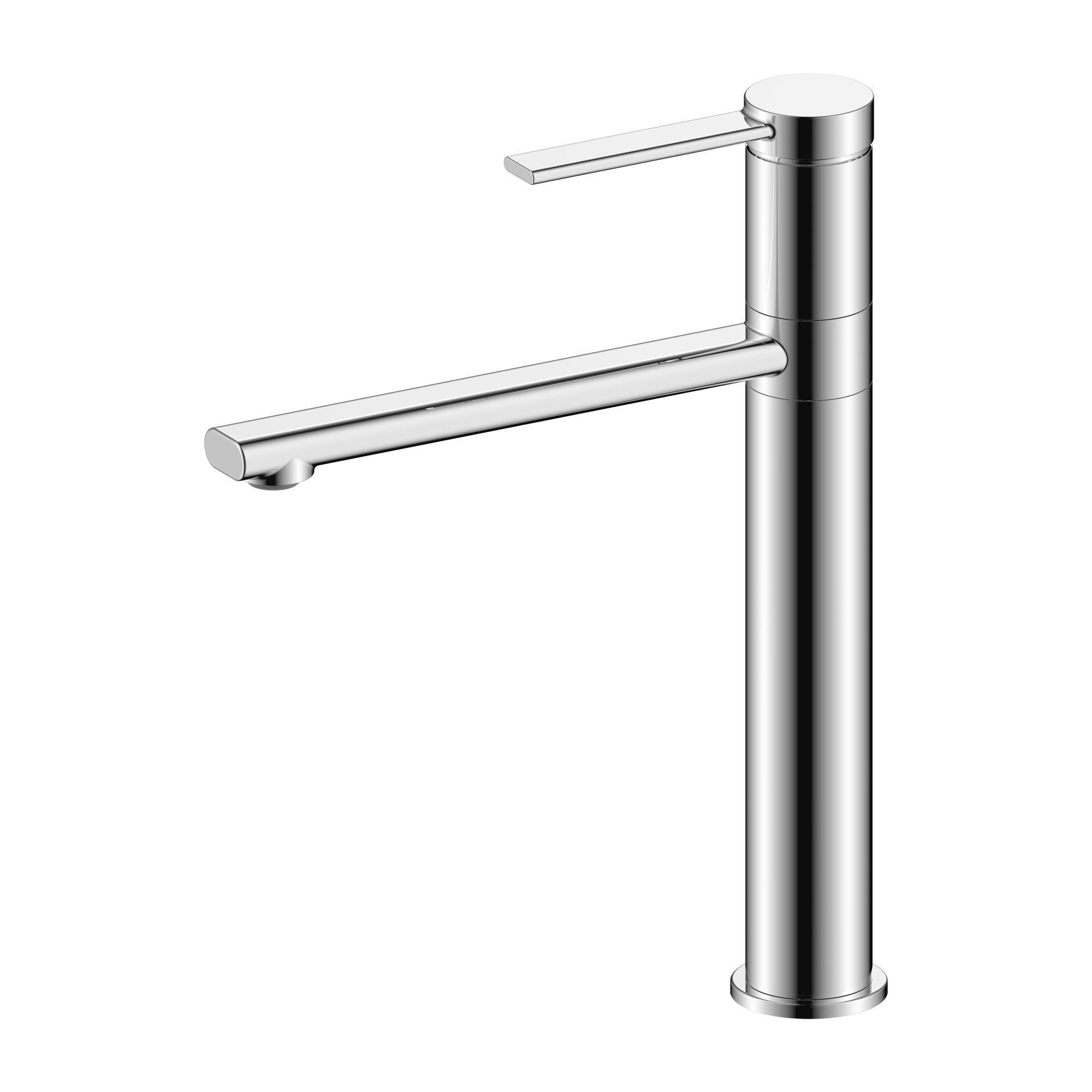 Aloni Edge Hoge Wastafelmengkraan | Draaibare Uitloop | Chroom - WDtegels