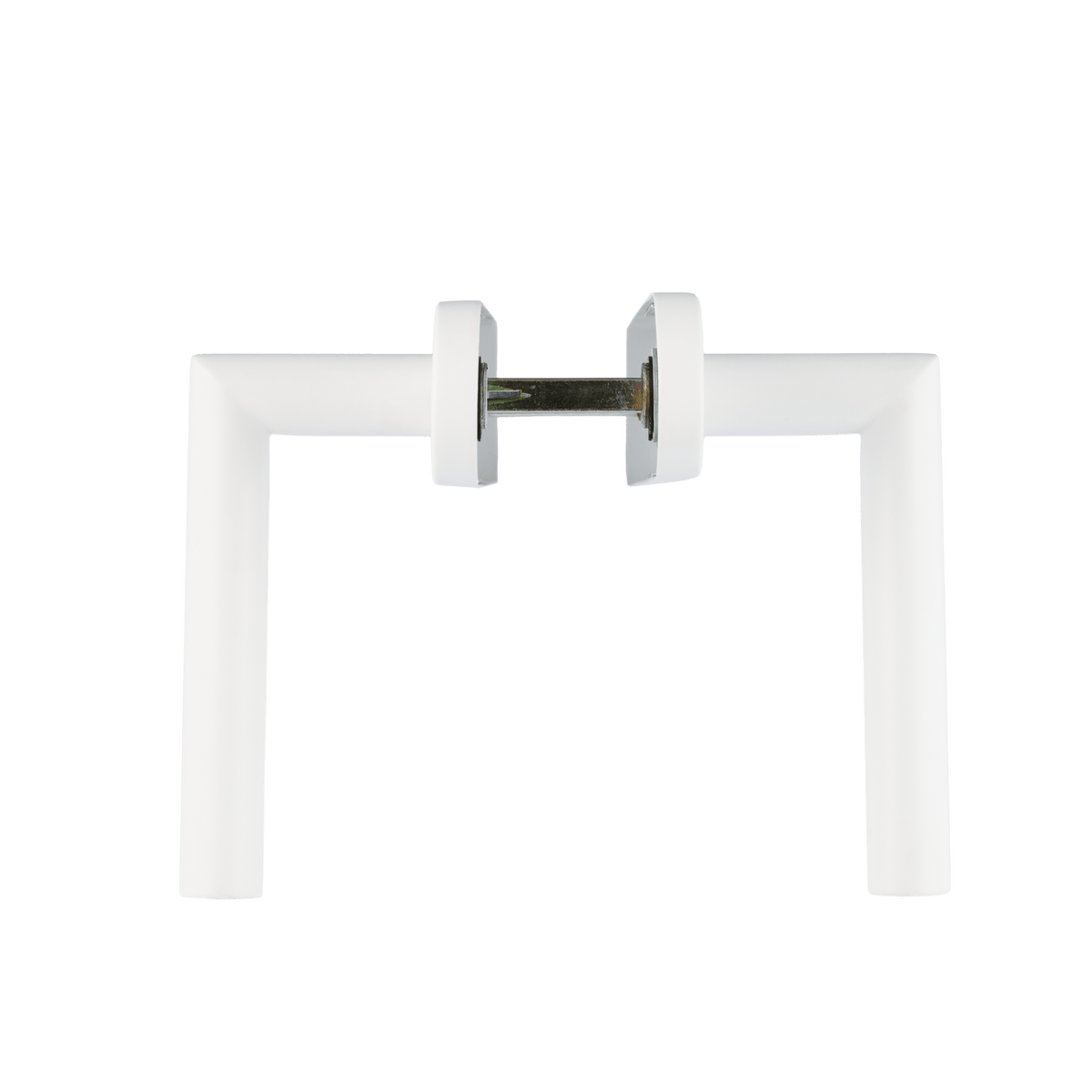 Deurklink Lucano in wit met cilindergat 55 mm