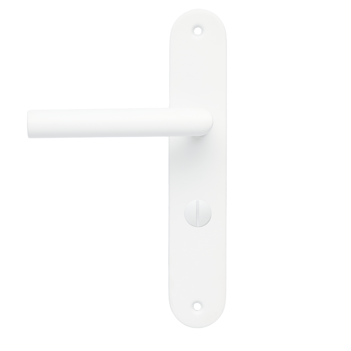 Deurklink Lucano in wit met WC-sluiting 63 mm