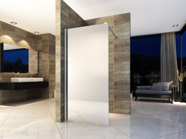 Aloni Inloopdouche | 90X200cm | Chroom | Spiegelglas
