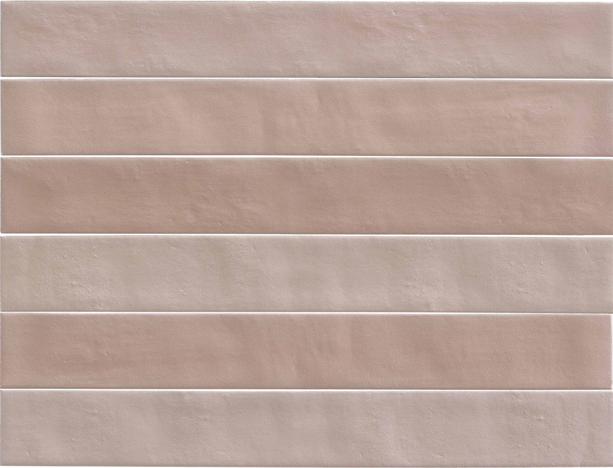Vloer- en wandtegel Neo Mild Pink 4,6x37,5