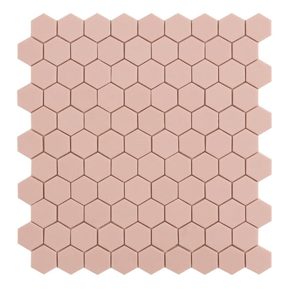 Mozaiek Tegels Hexagon pink 3,5x3,5cm