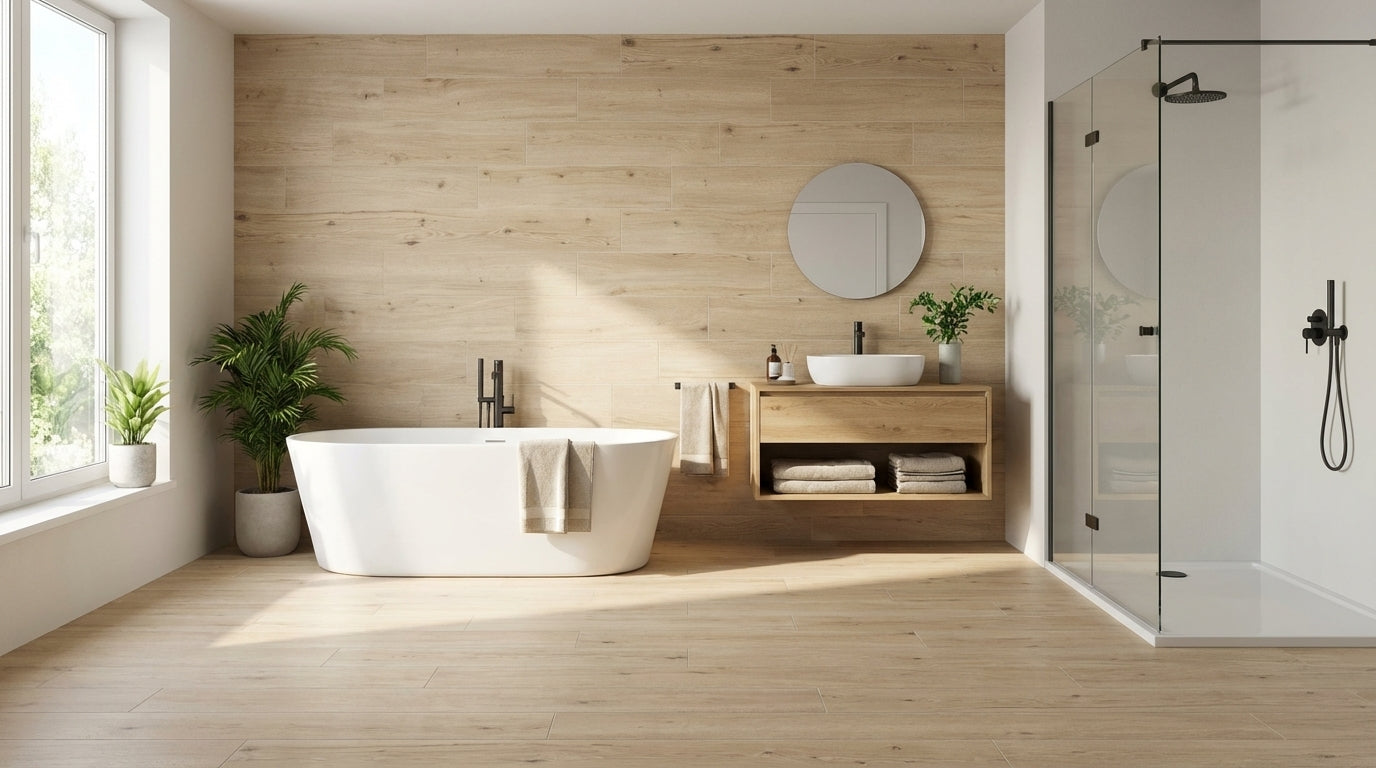Vloertegel Padouk Beige 20x160 rett - WDtegels
