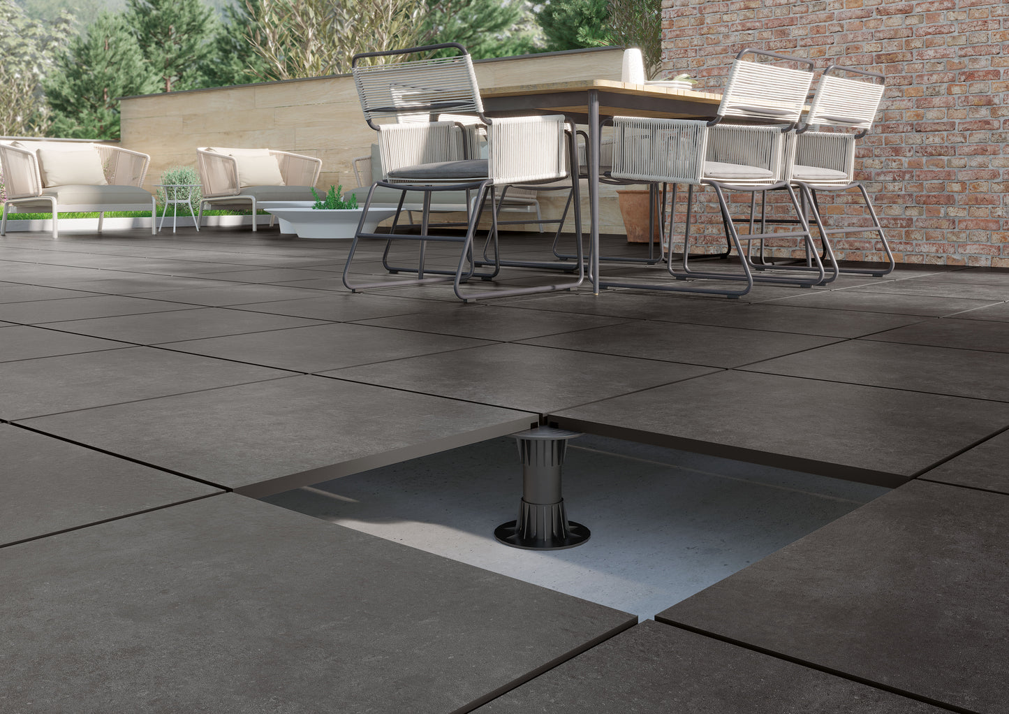 Terrastegel Nexus Antracite 60x120 rett 20mm