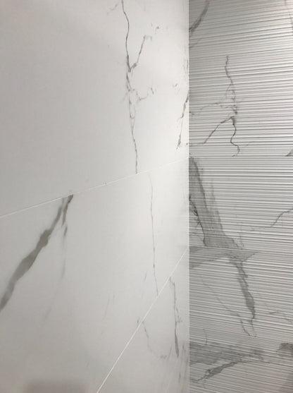 Statuario mat relieve 40x120 rett wandtegels