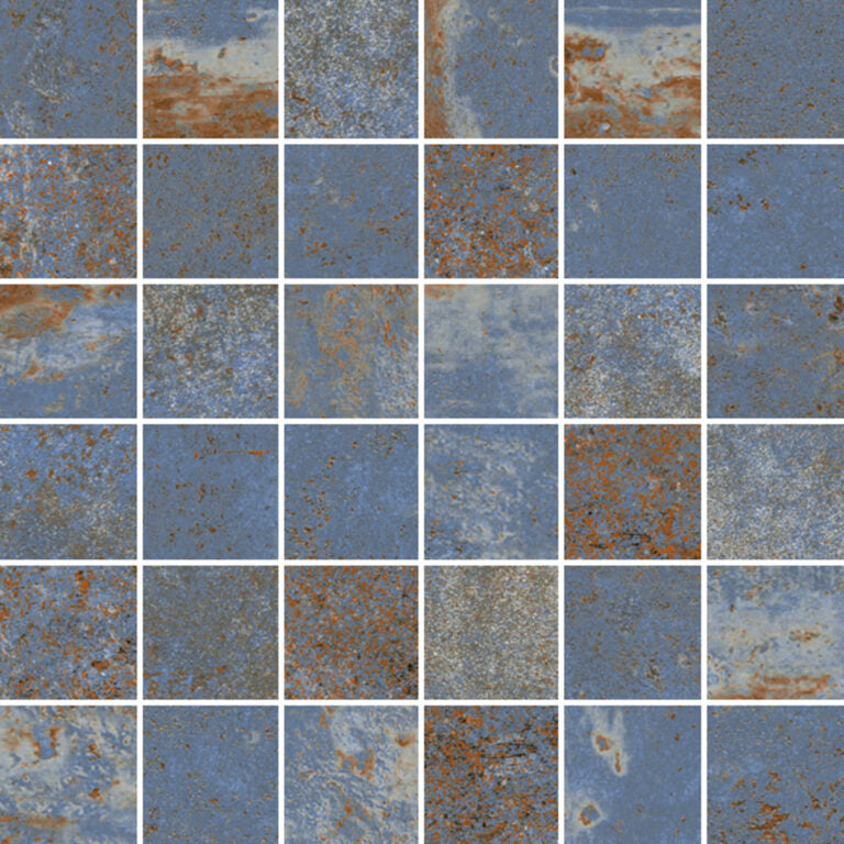 Flatiron Blue mozaiek 5x5 op net van 30x30 - WDtegels