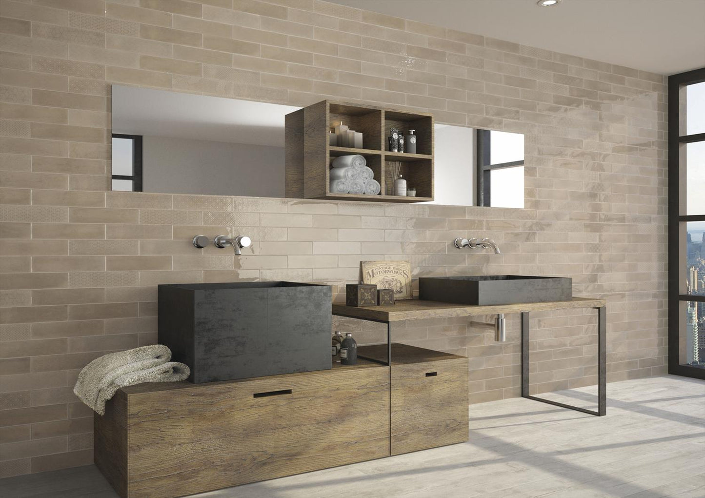 Wandtegel Opal Vision glans 7,5x30