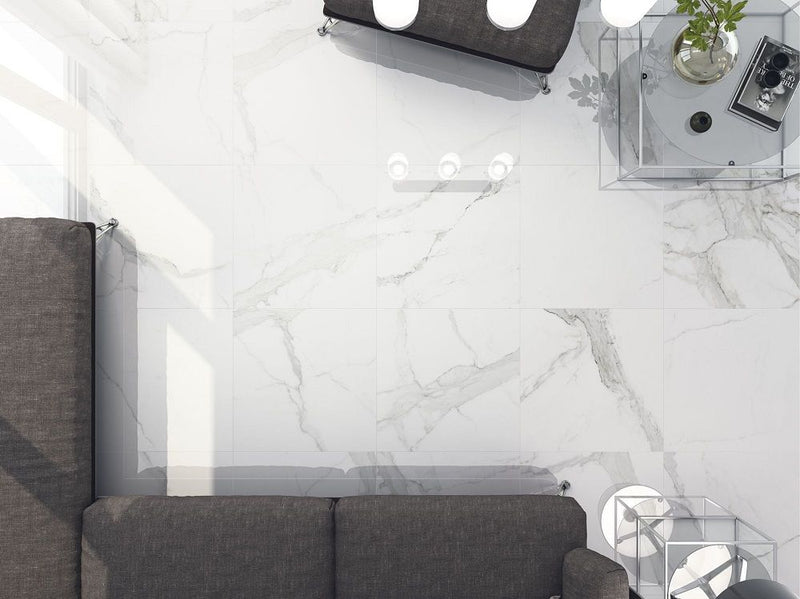 Statuario glans 60x60 rett - WDtegels