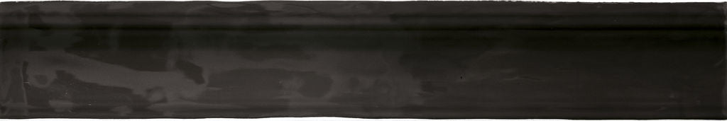 Wandtegel Moldura Colonial Black glans 5x30 - WDtegels