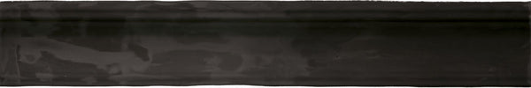 Wandtegel Moldura Colonial Black glans 5x30