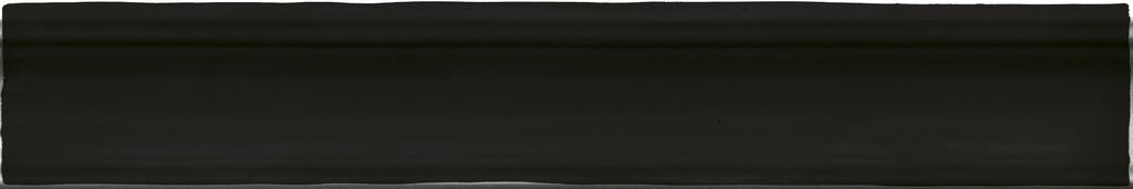 Wandtegel Moldura Colonial Black mat 5x30 - WDtegels