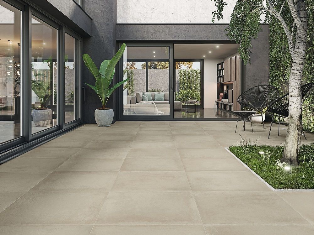 Grafton Ivory 80x80 rett vloertegels / wandtegels