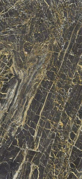 Slab Black Golden polished 120x260 rect