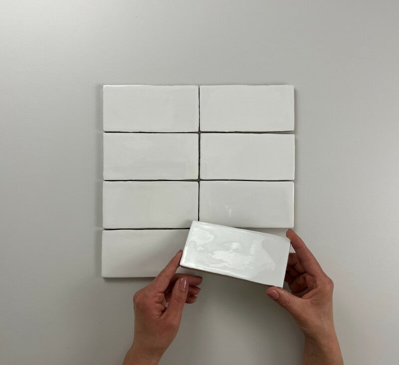 Atlas White Brillo 7,5x15 - WDtegels