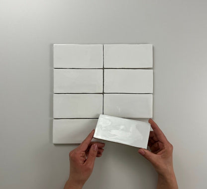 Atlas White Brillo 7,5x15 - WDtegels