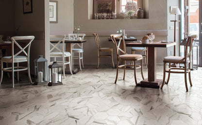 Hexagon Roma Statuario mat 21,6x25 vloertegel / wandtegel