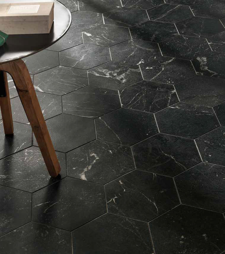 Hexagon Roma Grafite mat 21,6x25