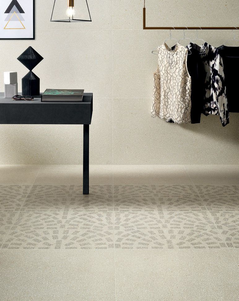 Terrazzo Mini Caolino 60x60 rett - WDtegels