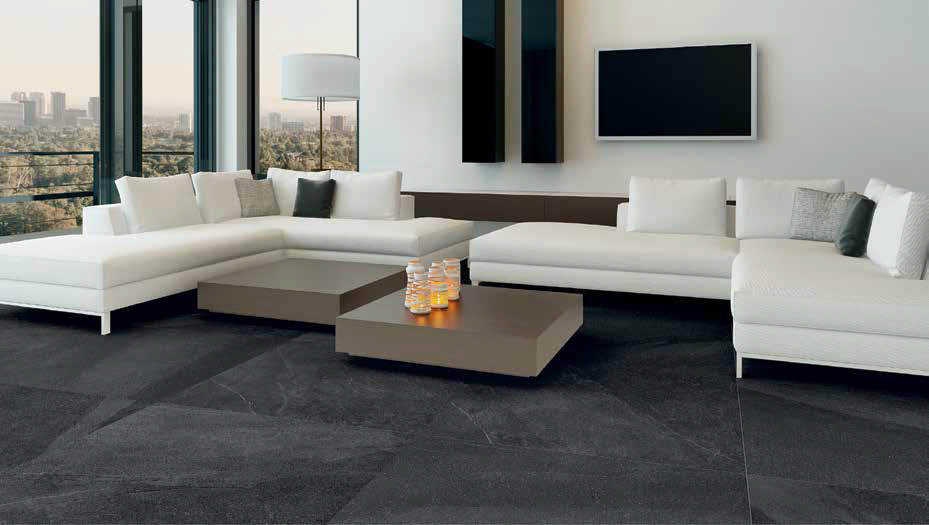 Evolution Nero 90x90 rett vloertegel / wandtegel - WDtegels