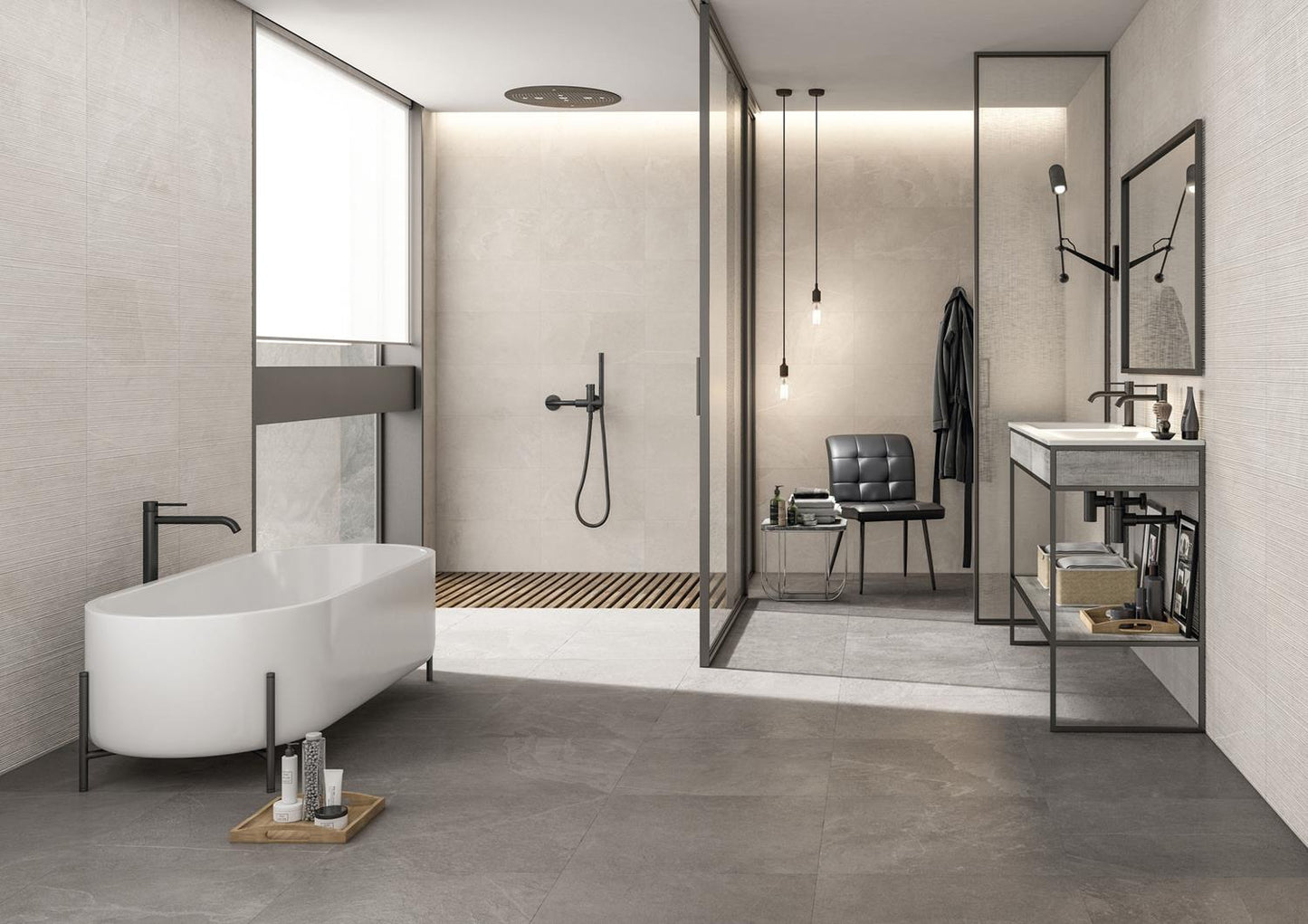 Wandtegel Overland Sand Relieve 30x60 rett