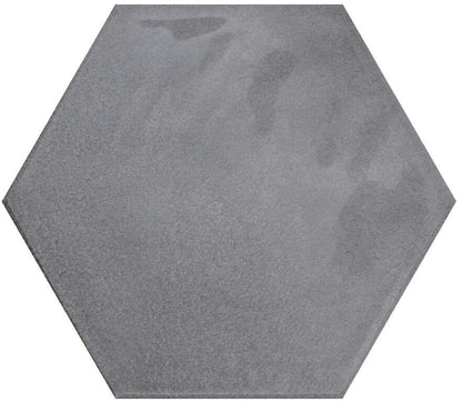 Wandtegel Hexagon Moon Grey glans 16x18 - WDtegels
