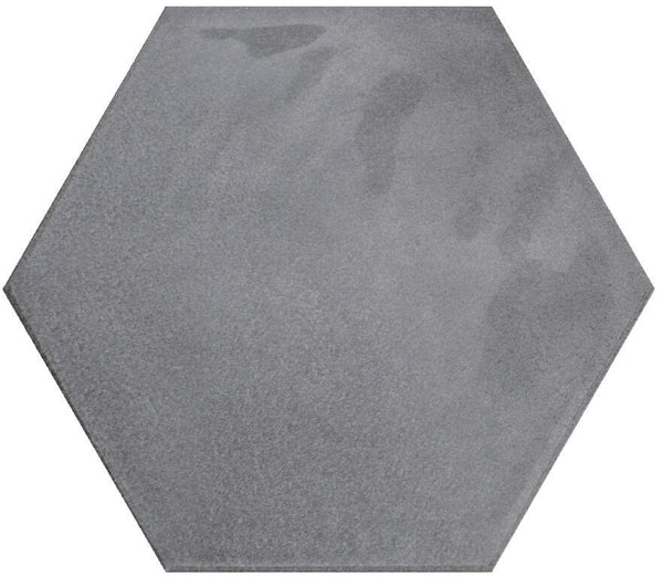 Wandtegel Hexagon Moon Grey glans 16x18