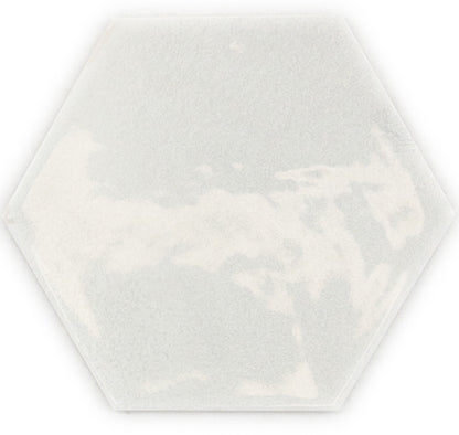 Wandtegel Hexagon Moon White glans 16x18 - WDtegels