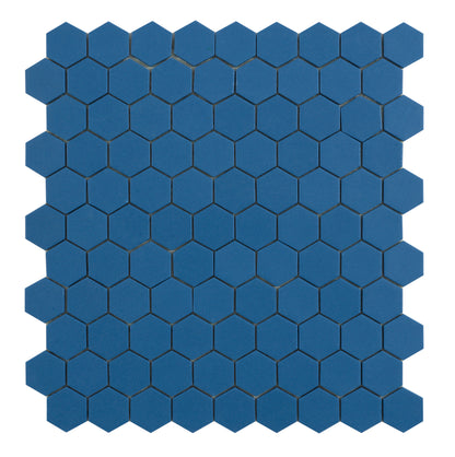 By Goof mozaiek hexagon marine blue 3,5x3,5cm
