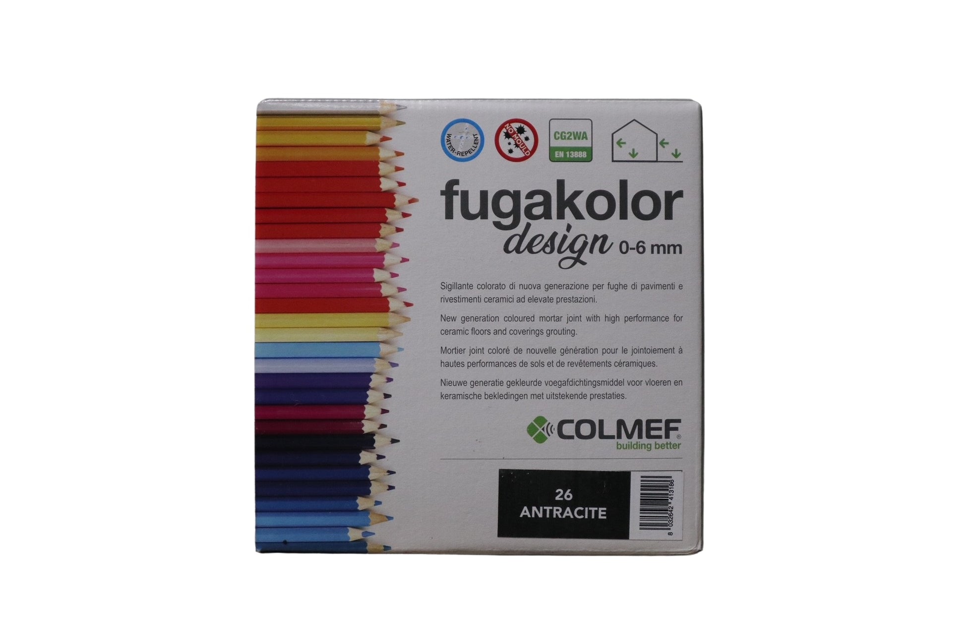 Voegmortel Colmef Flexibel Antracite Nr. 26 5kg - WDtegels